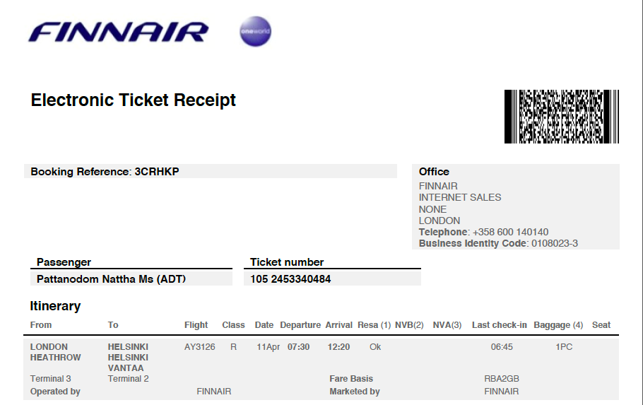 E-ticket itinerary receipt авиалинии. электронный билет на самолет. British airlines tickets. Ticket booking reference. Passenger itinerary receipt / маршрутная квитанция.