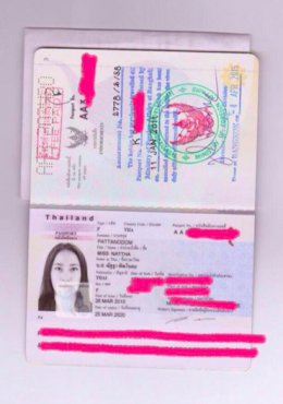 หน้าพาสปอร์ต Passport