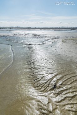 โคลนดูด รอบ ๆ mont saint michel